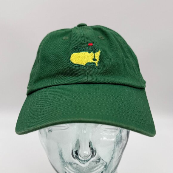 American Needle Masters Golf Tournament Hat Adjustable Cap Green Strapback OS - Picture 1 of 10